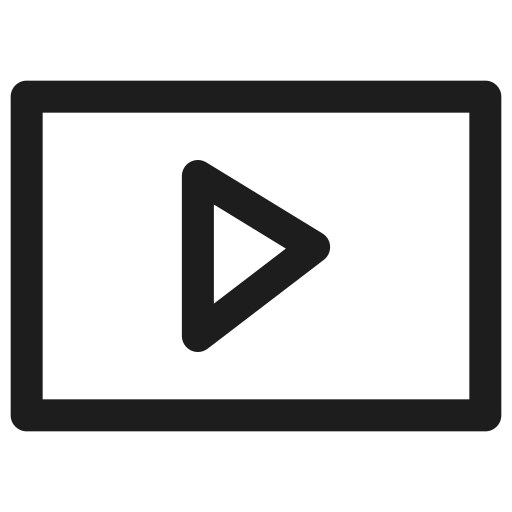 Movie, play, sharing, social media, video icon