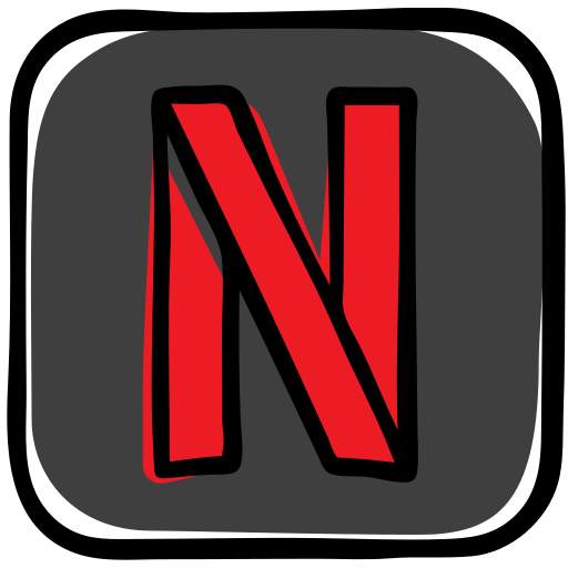 Tv, netflix, series, movies, social media, streaming icon