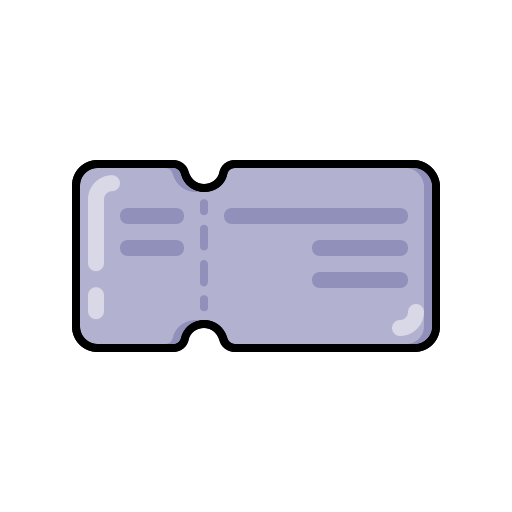 Audio, cinema, film, media, movie, music, ticket icon