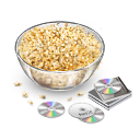Movie, popcorn, snack icon