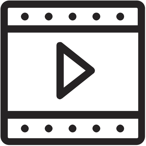 Footage, video, film, movie icon