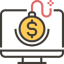 business and finance,dollar,computer,security,virus,monitor,computing,malware,bomb