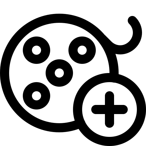 Add, and, cinema, entertainment, film, movies icon