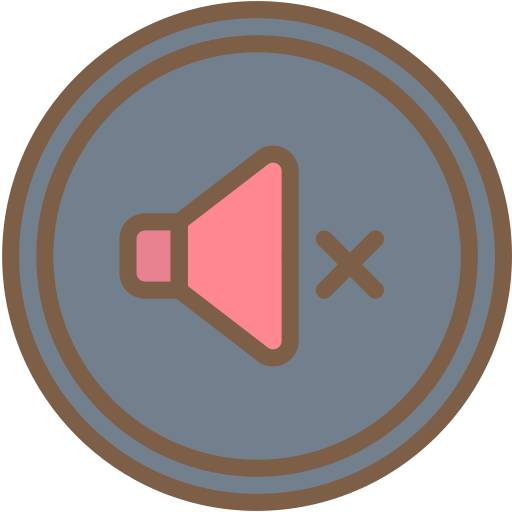 Audio, media, media player, music, mute, video player icon
