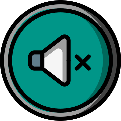 Audio, media, media player, music, mute, video player icon