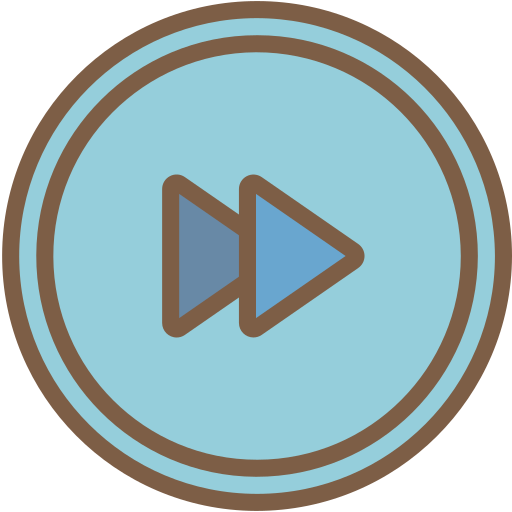 Audio, fast, forward, media, media player, music, video player icon