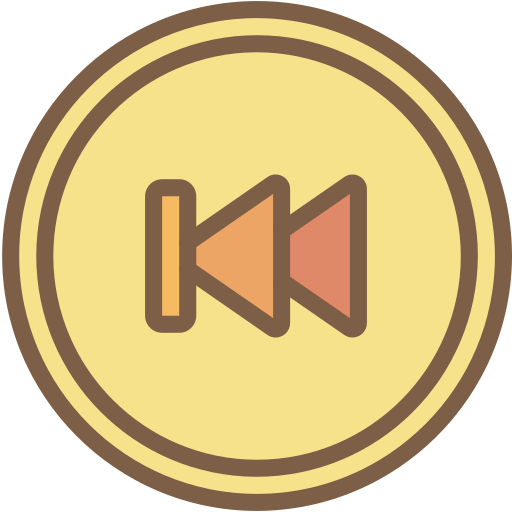 Audio, backward, media, media player, music, skip, video player icon