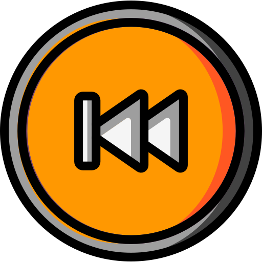 Audio, backward, media, media player, music, skip, video player icon
