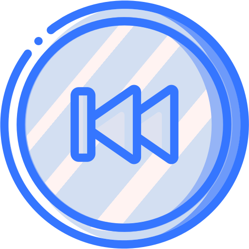 Audio, backward, media, media player, music, skip, video player icon