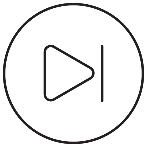 Arrow, forward, next, play, right icon