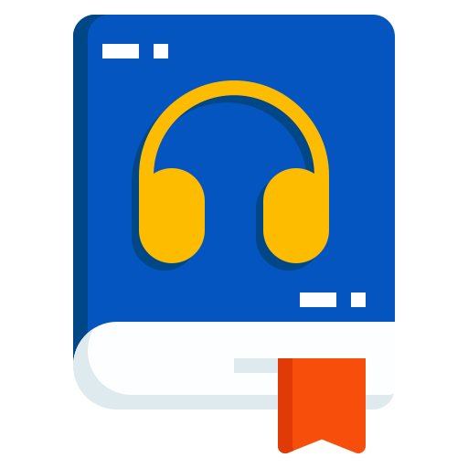 Education, technology, audio, electronics, book, sound, audio book icon