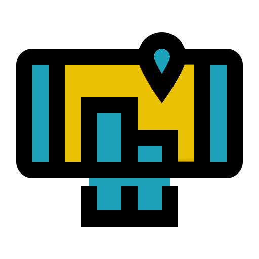 Augmented, augmented reality, city, gps, location, smartphone, technology icon
