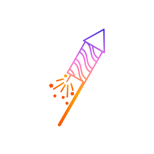 Diwali, festival, fireworks, lights, rocket icon