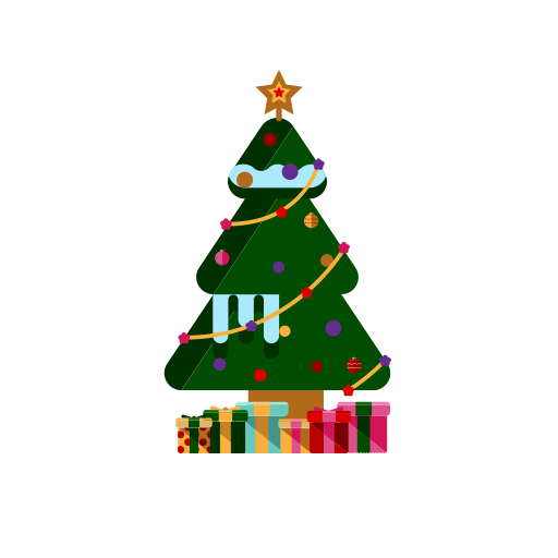 Christmas, decoration, gifts, merry, ornamanets, presents, tree icon
