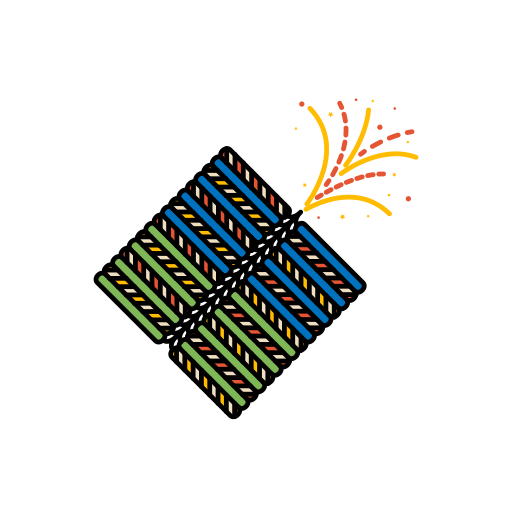 Diwali, festival, fireworks, lights, patakas icon
