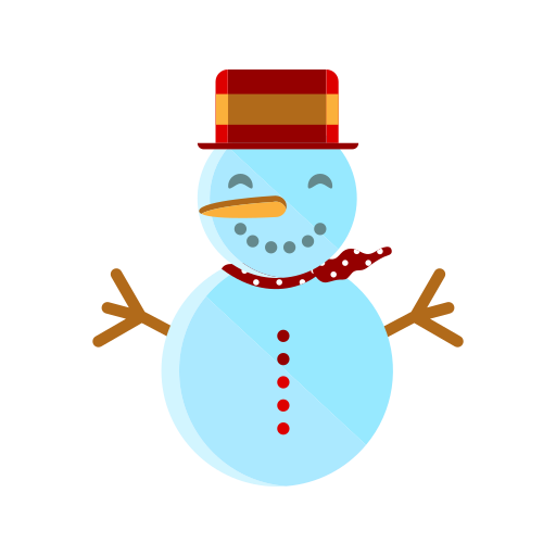 Christmas, merry, scarf, smile, snowman icon