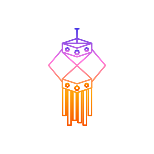 Decorations, diwali, festival, kandeel, lights icon
