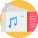 music and multimedia,music,entertainment,access,files and folders,pass,quaver,music notes,ticket,concert