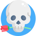 miscellaneous,vintage,bones,death,skull,rock and roll,heavy metal,rock,roses,flowers,rose