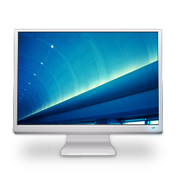Cinema, display, based, on icon