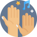 music and multimedia,music,musical,hand,quaver,gestures,hands and gestures,music notes,clapping,percussion,clap,rythm