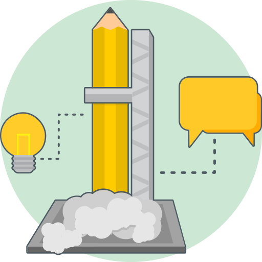 Chat, creative research, energy, idea icon