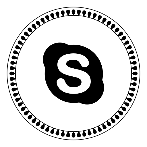 Skype, call, chat, corporate, design, media, network icon