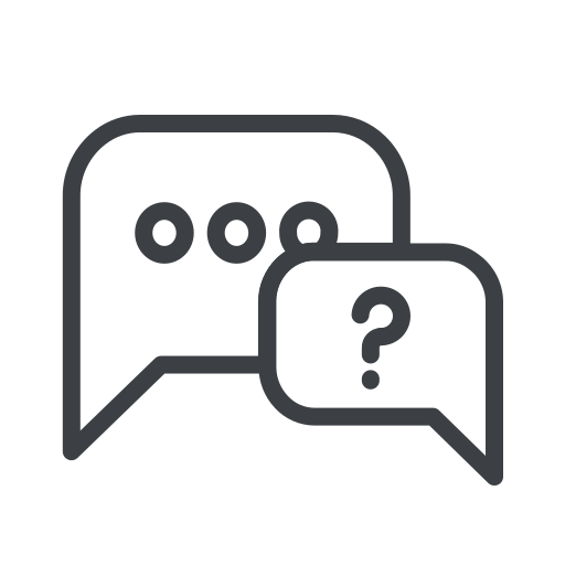 Interview, chat, communication, question, conversation, talk, ecommerce icon