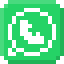 Pixel social media icon 64x64