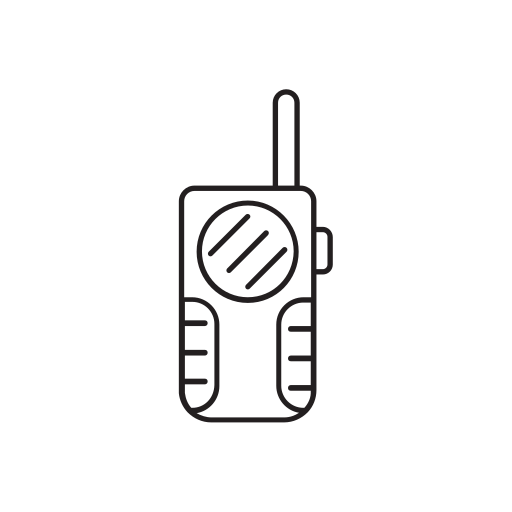 Communicating, communications, radio, speaker, talkie, talking, walkie icon