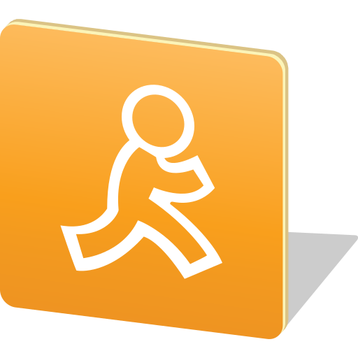Aol, chat, logo, media, social, share icon
