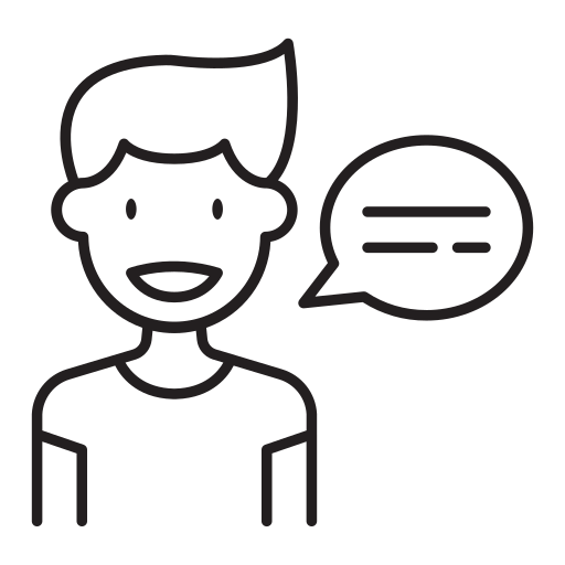 Appointment, man, meeting, presentation, speaking, speech, talking icon