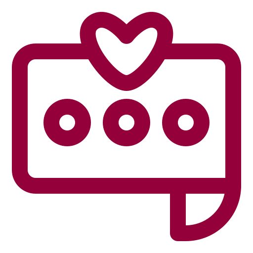 Message, love, heart, valentine, february, chart box, chat icon