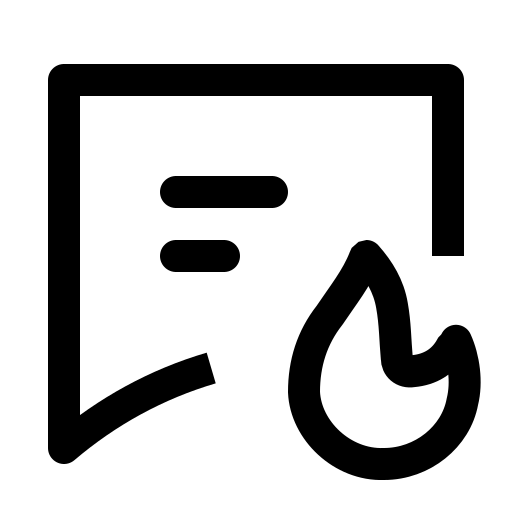 Chat, communication, fire, flame, hot, message, sms icon