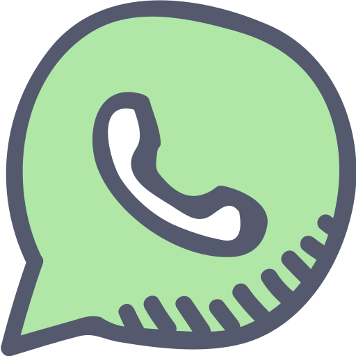 App, call, chat, communication, green, message, whatsapp icon