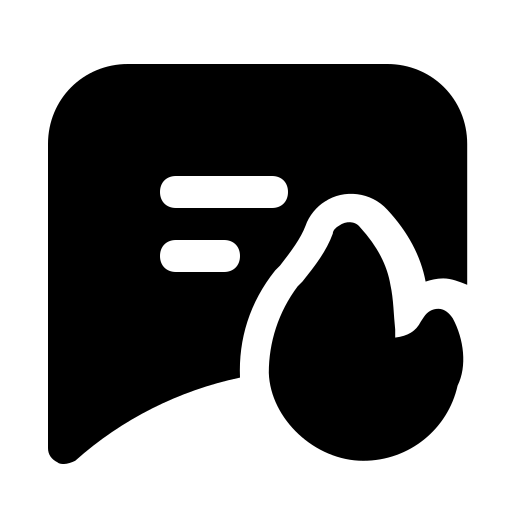 Chat, communication, fire, flame, hot, message, sms icon