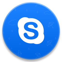 Skype, voice, call, chat icon