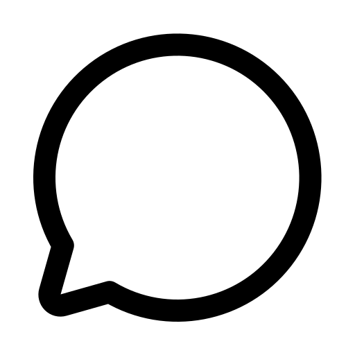 Chat, circle icon