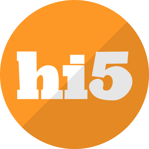 Hi5, five, hi, hi 5, media, social icon