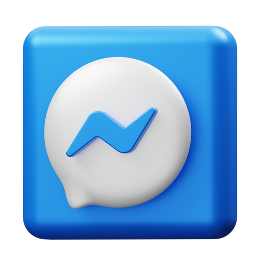 Messenger, chat 3D illustration