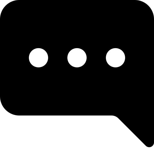 Chat, right, dots, fill icon