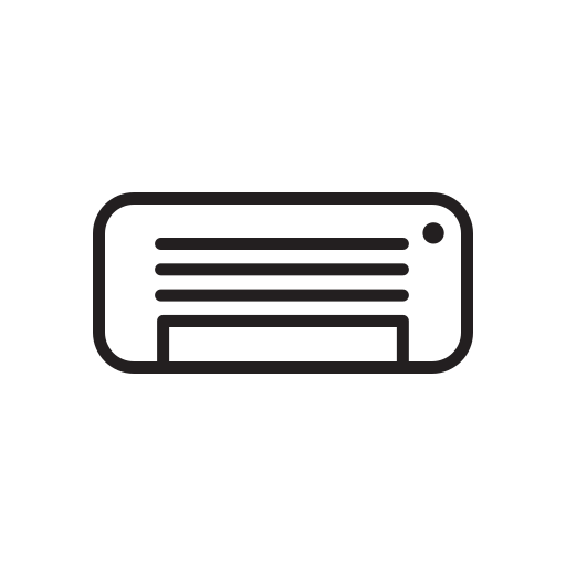 Home, appliance, air conditioner, electronic, temperature icon
