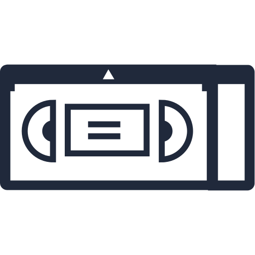 Tape, video, movie, play, record icon