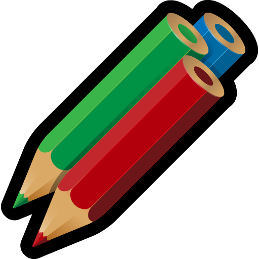 Artwork, color, drawing, pencils, write icon