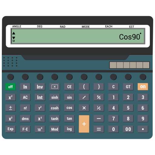 Calc, calculating, calculator, digital icon