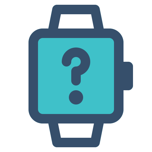 About, help, smart, smart watch, watch icon