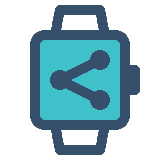 Share, smart, smart watch, watch icon