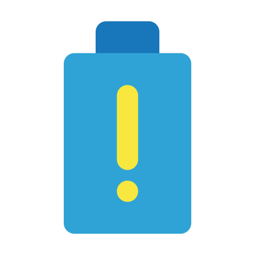 Battery, battery level, charge, full battery, power, warning icon