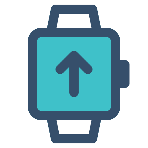 Smart, smart watch, upload, watch icon