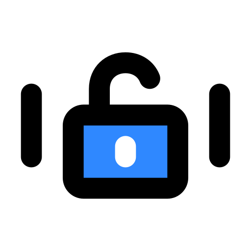Electronic, locks, open icon
